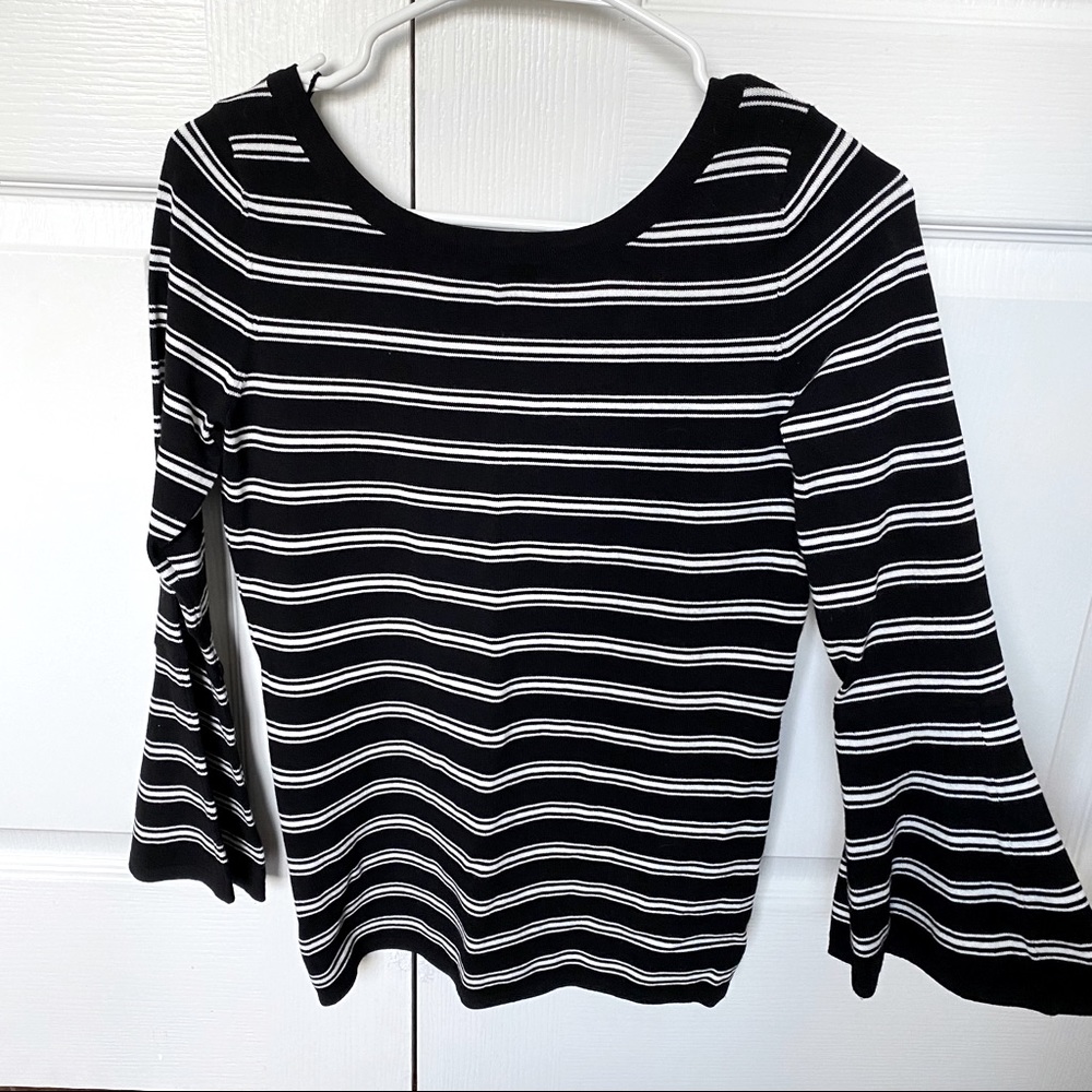WHITE HOUSE BLACK MARKET Bell Sleeve Blouse